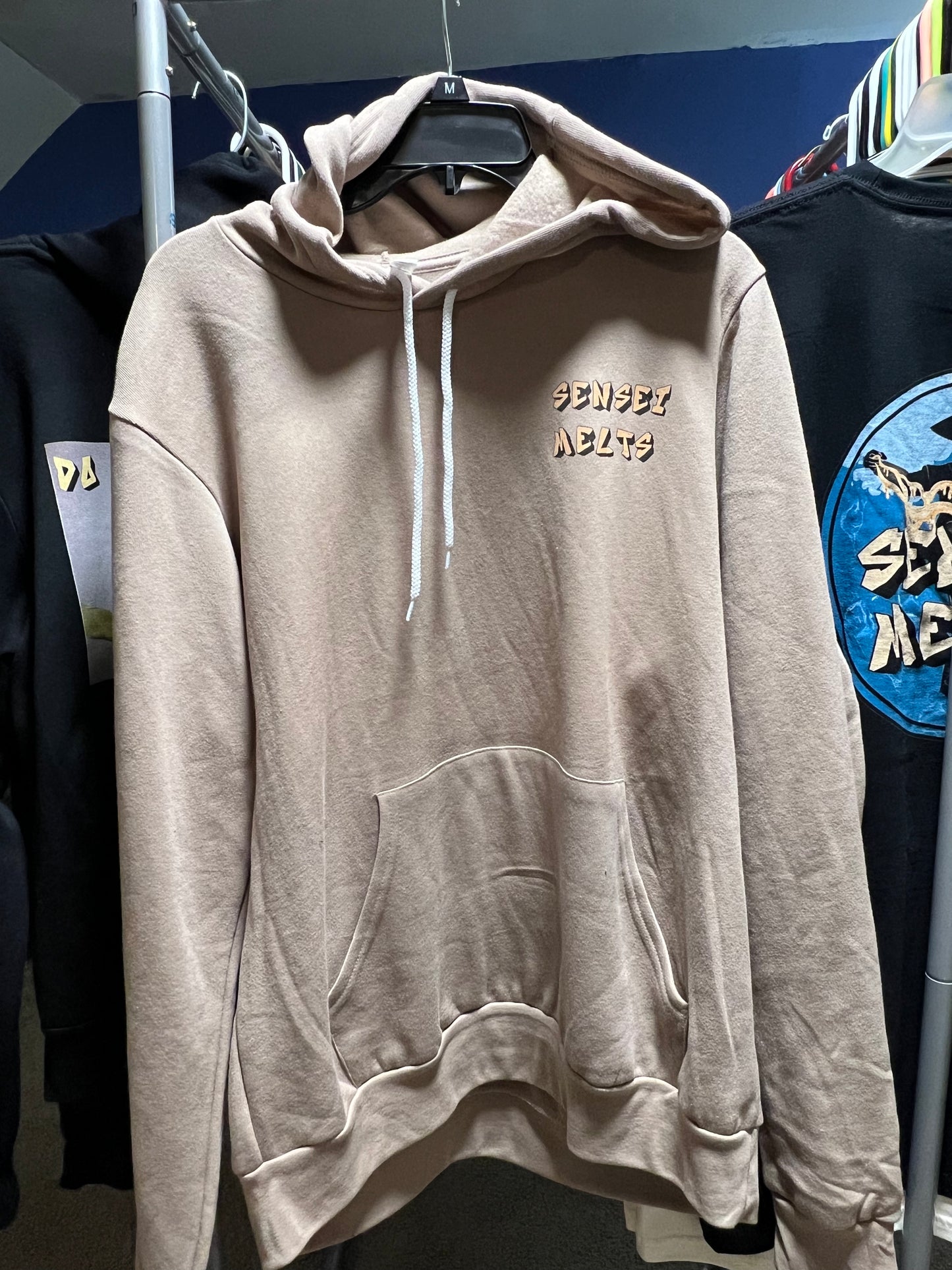 Sensei Melts Logo - Tan Hoodie ( Large )