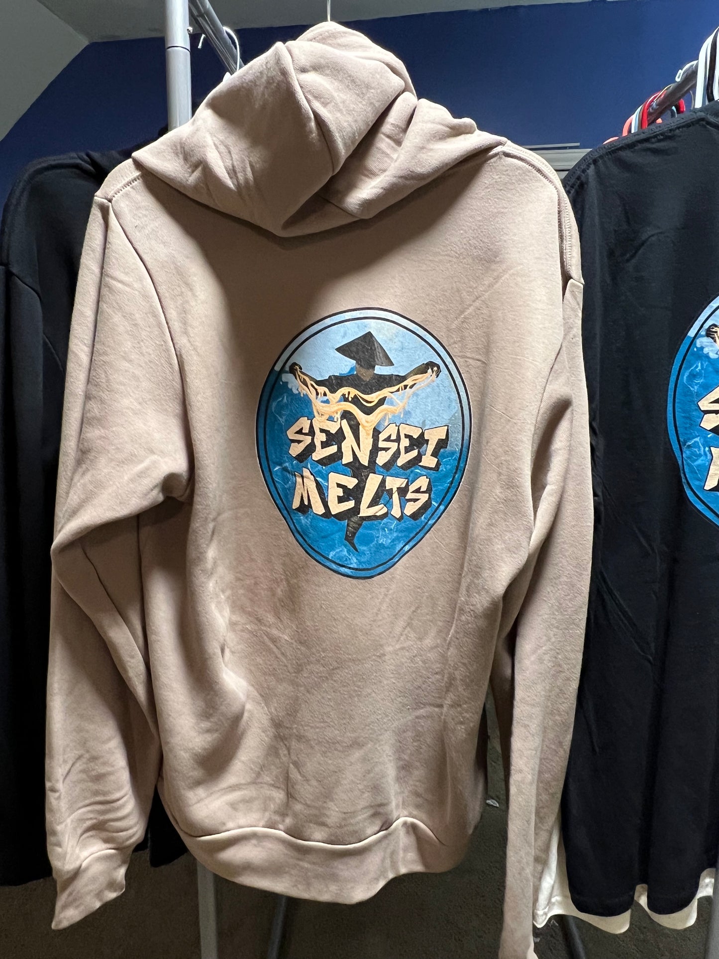 Sensei Melts Logo - Tan Hoodie ( Large )